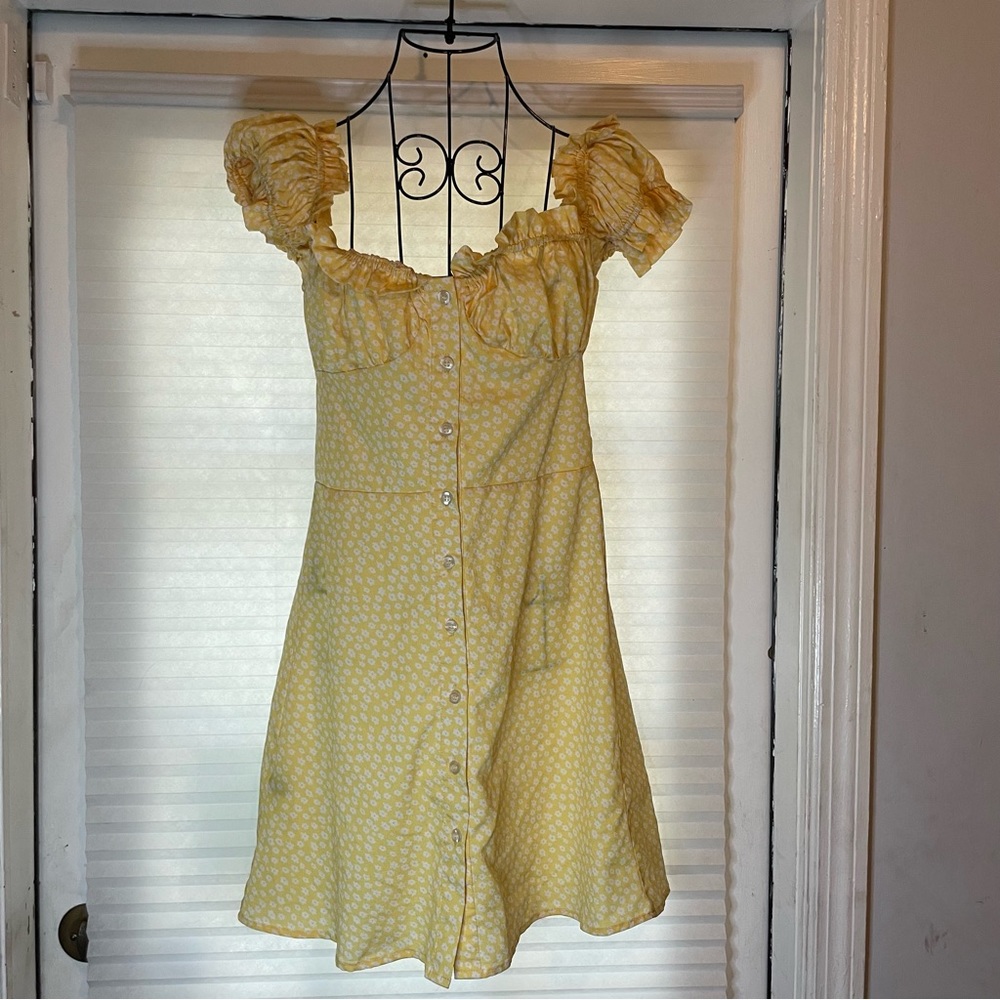 Yellow summer dress
